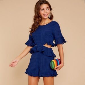 Royal Blue Romper- New